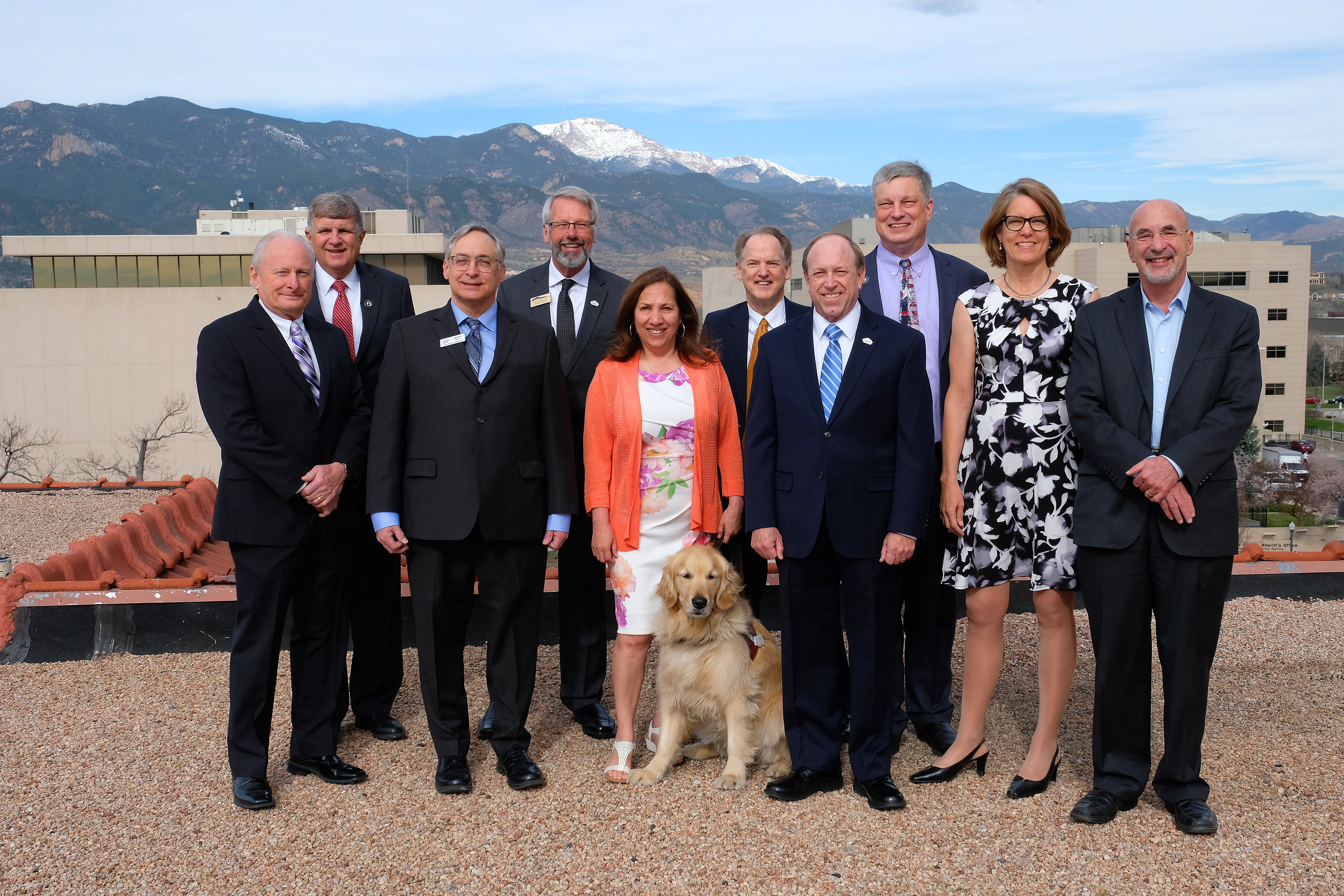City Council and Mayor John Suthers at the 2019 Swearing-In Ceremony.